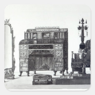 Sticker Carré Mobilier de style grec