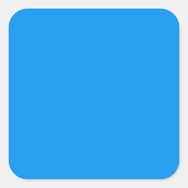 Sticker Carré Mode bleu clair Cerulean tendance couleur 2014 (Devant)