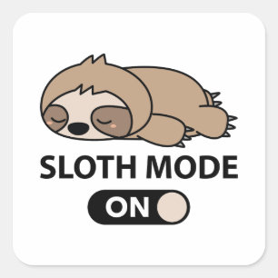 Sticker Carré Mode de fentes activé