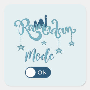 STICKER CARRÉ MODE RAMADAN SUR LE COUSSIN