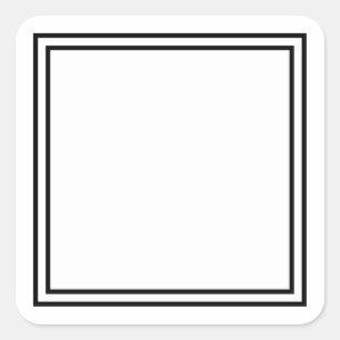 Sticker Carré Modèle Blank .. Ajouter votre texte image ici