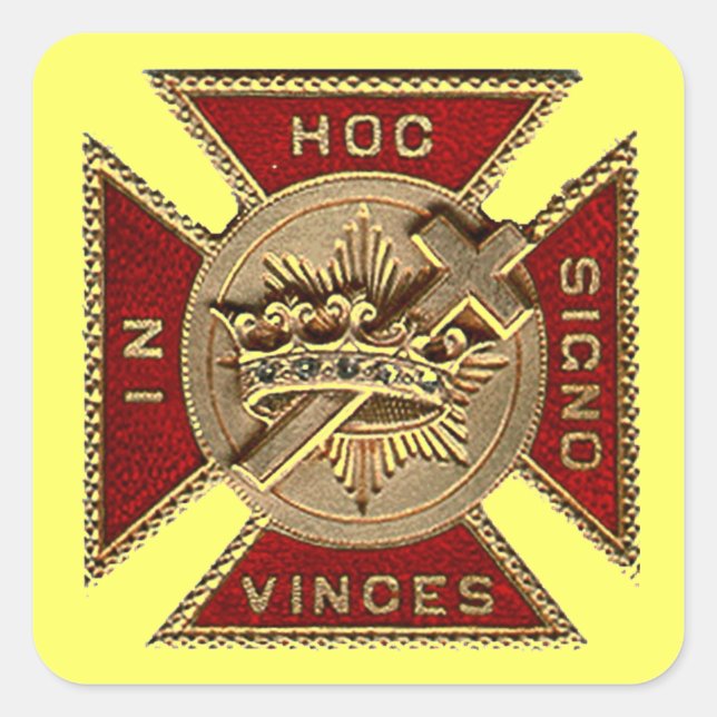 STICKER CARRÉ MODÈLE DE CHEVALIERS (Devant)