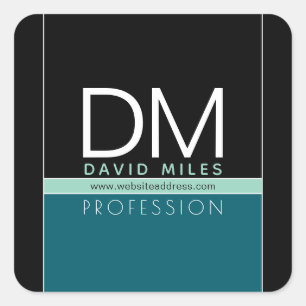 Sticker Carré Modèle d'entreprise moderne   Toutes les couleurs 