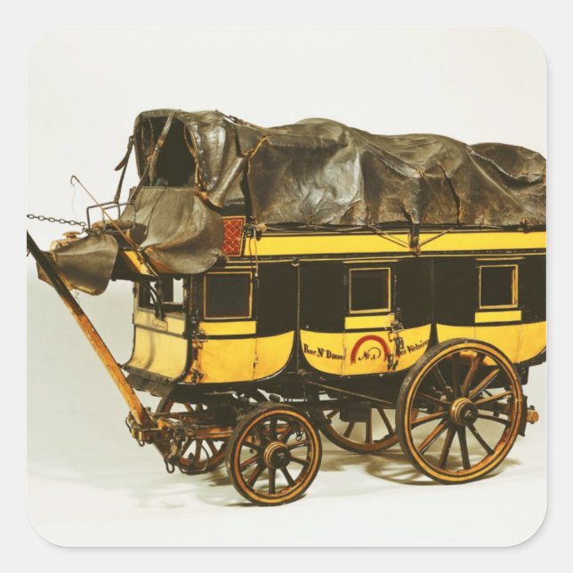 Sticker Carré Modèle d'omnibus à quarante sièges (Devant)