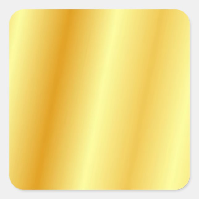 Sticker Carré Modèle élégant tendance glamour or faux (Devant)