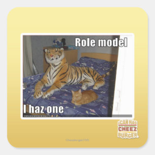 Sticker Carré Modèle, haz un d'I