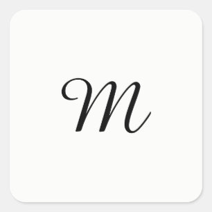 Sticker Carré Modèle MONOGRAM DE PERSONNALISER PERSONNALISÉ