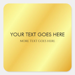 Sticker Carré Modèle personnalisé Ajouter votre nom de texte Mon