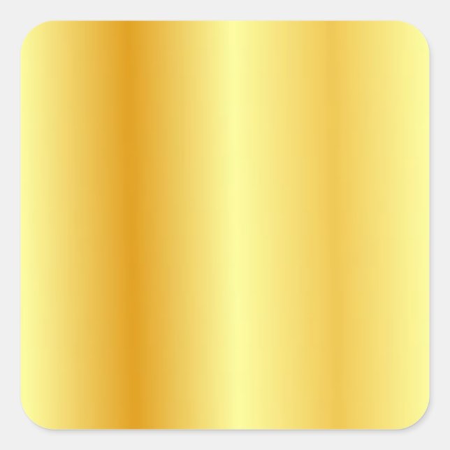 Sticker Carré Modèle personnalisé tendance élégant look or moder (Devant)
