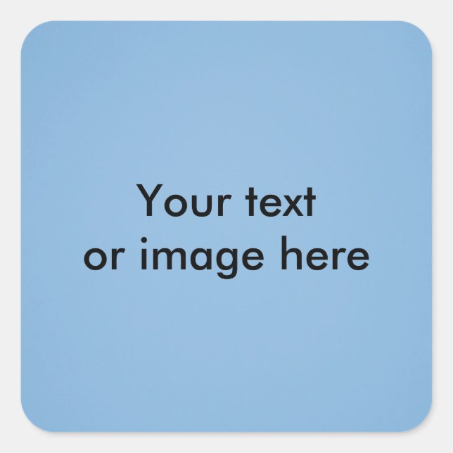Sticker Carré Modèle photo ciel bleu clair (Devant)