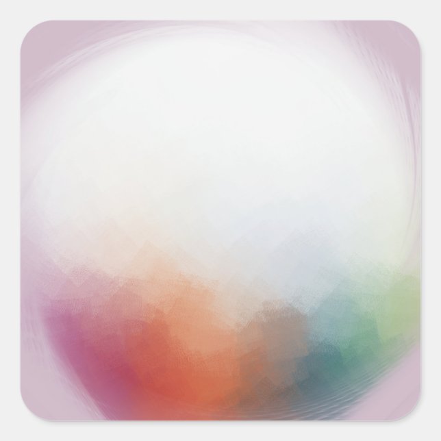 Sticker Carré Modèle vierge d'art abstrait coloré moderne person (Devant)