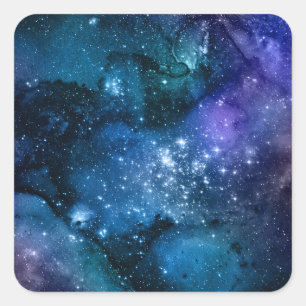 Sticker Carré Modèle vierge, logo d'art DO-IT-YOURSELF texte, W/