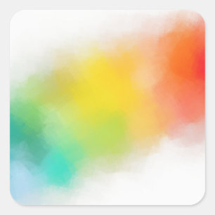 Sticker Carré Modèle vierge personnalisé Art Abstrait moderne