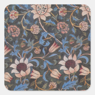 Sticker Carré Modèle William Morris Evenlode : Vintage Moody