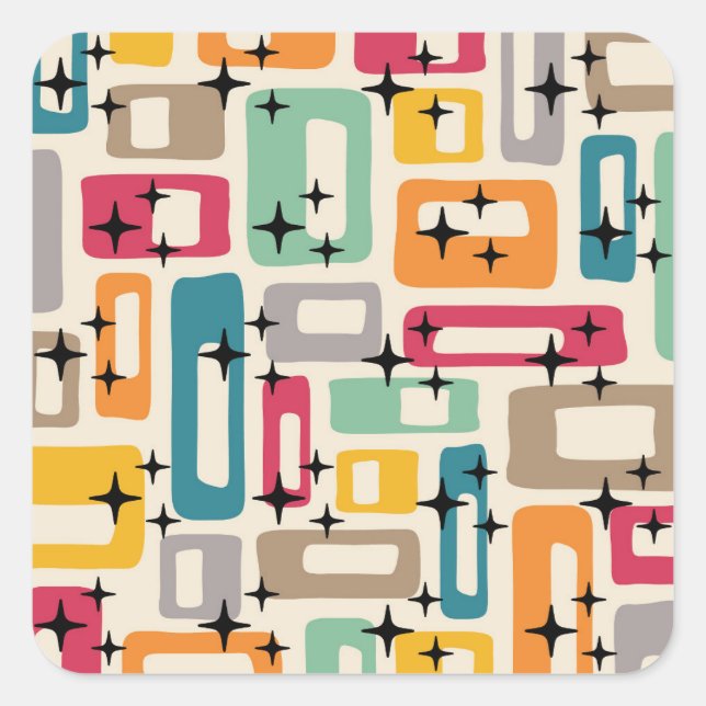 Sticker Carré Moderne (Devant)