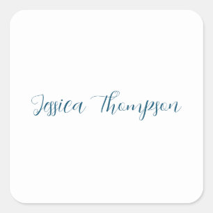 Sticker Carré Moderne élégant Plain Simple Professionnel