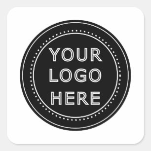 Sticker Carré Moderne, Minimaliste, Élégant & éditable Papier Se