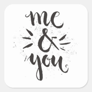 Sticker Carré Moi et vous