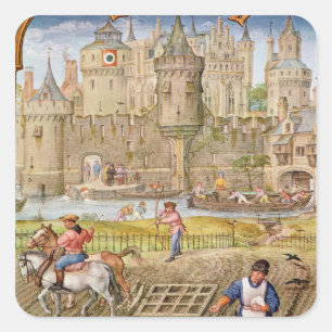 Sticker Carré Mois d'octobre