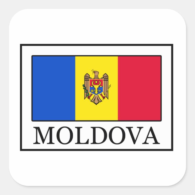 Sticker Carré Moldavie (Devant)