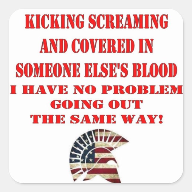 STICKER CARRÉ MOLON LABE (Devant)