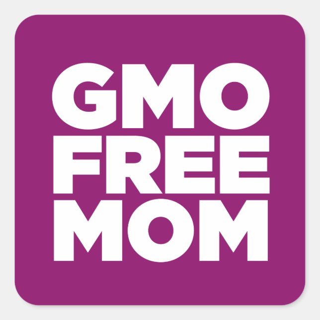 STICKER CARRÉ MOM SANS OGM (PURPLE) (Devant)