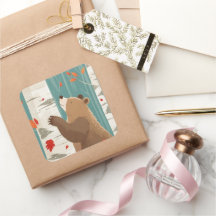 Moments d'automne douillets avec un ours de bois