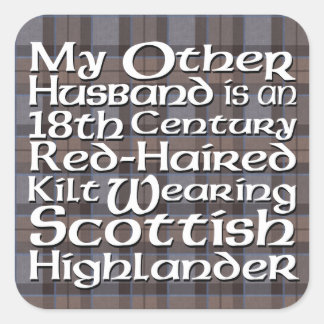 Sticker Carré Mon autre mari - Highlander