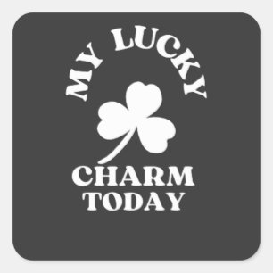 STICKER CARRÉ MON CHARME CHALEUREUX AUJOURD'HUI SAINT-PATRICK'S
