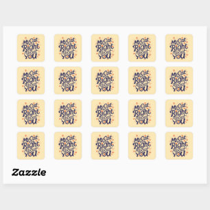 Sticker Carré Mon chat avait raison à votre sujet – Amateur de c