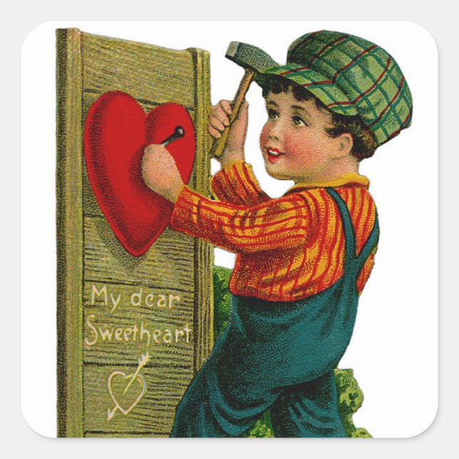 Sticker Carré Mon chère chérie (Devant)