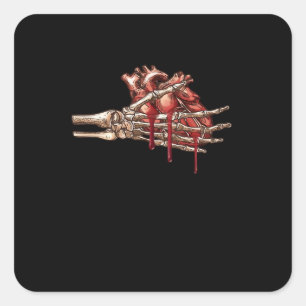 Sticker Carré Mon Coeur Est Vos Mains Classique