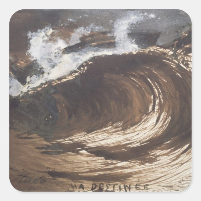 Sticker Carré Mon destin, 1857 (Devant)