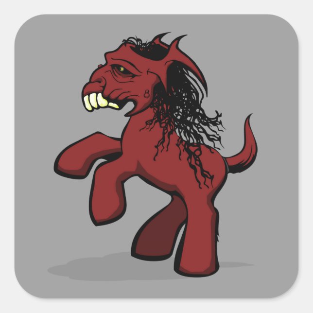 Sticker Carré Mon petit chien Déplaisant (Devant)