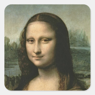 Sticker Carré Mona Lisa, c.1503-6