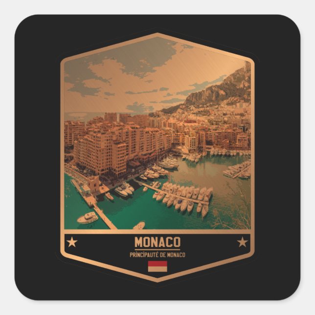 Sticker Carré Monaco (Devant)