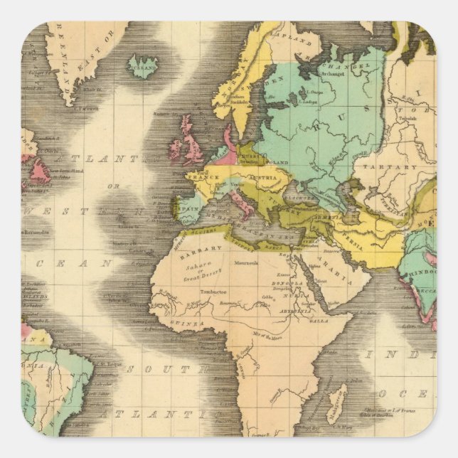 Sticker Carré Monde 6 (Devant)