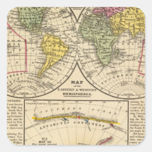 Sticker Carré Monde 7