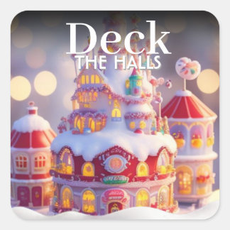 Sticker Carré Monde de bonbons/Deck/Sticker