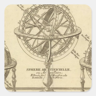 Sticker Carré Mondial