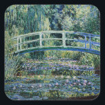 Sticker Carré Monet - Champ de pavot à Argenteuil<br><div class="desc">Champ de pavot à Argenteuil,  célèbre peinture de Claude Monet.</div>