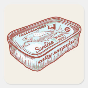 Sticker Carré Monnaie à haleine amusante