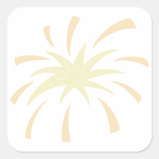 Sticker Carré Monochromatic Doodle Burst