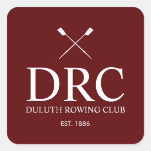 Sticker Carré Monogramme du Classic Rowing Club