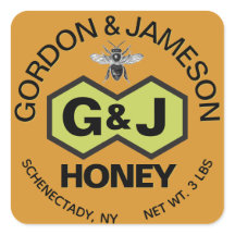 Monogramme Honey Jar Wedding Favoriser