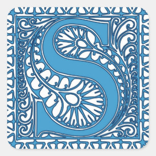Sticker Carré Monogramme S