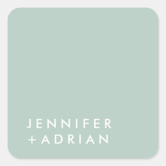 Sticker Carré monogrammed, nom,