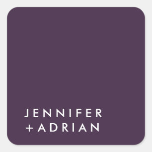 Sticker Carré monogrammed, nom,