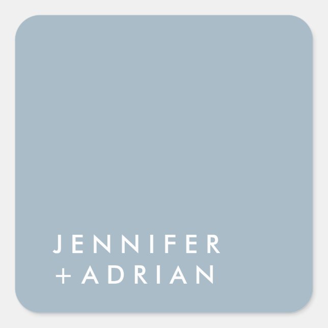 Sticker Carré monogrammed, nom, (Devant)