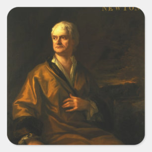 Sticker Carré Monsieur Isaac Newton, 1710